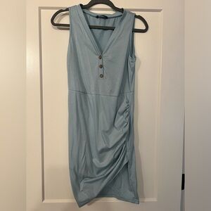 Blue maternity dress